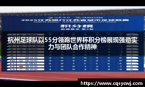 杭州足球队以55分领跑世界杯积分榜展现强劲实力与团队合作精神